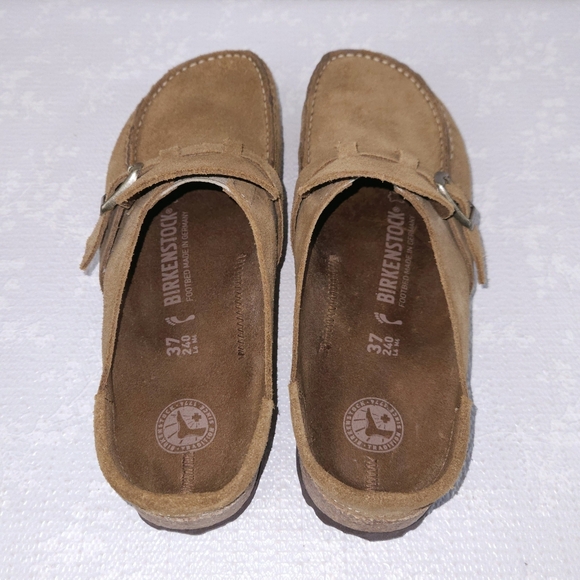 BIRKENSTOCK Buckley Brown Suede Clogs EU 37 - Picture 8 of 10